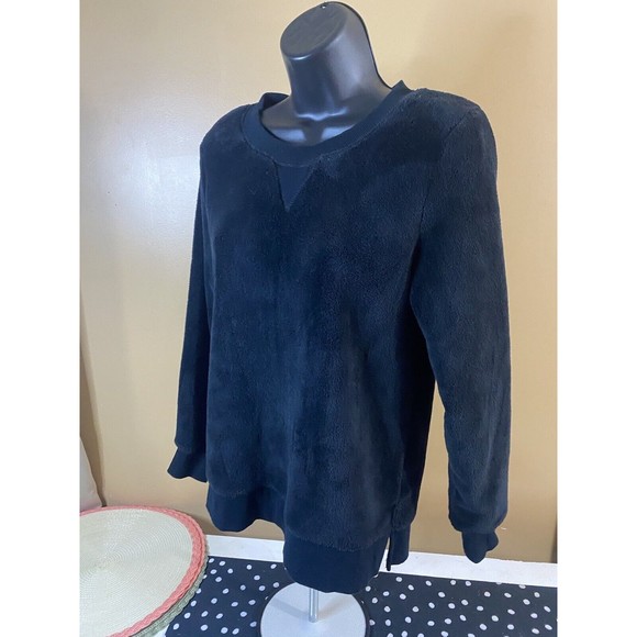 Wondershop Sleepwear Women’s Black Fleece Sweatshirt Size Small - Picture 14 of 16
